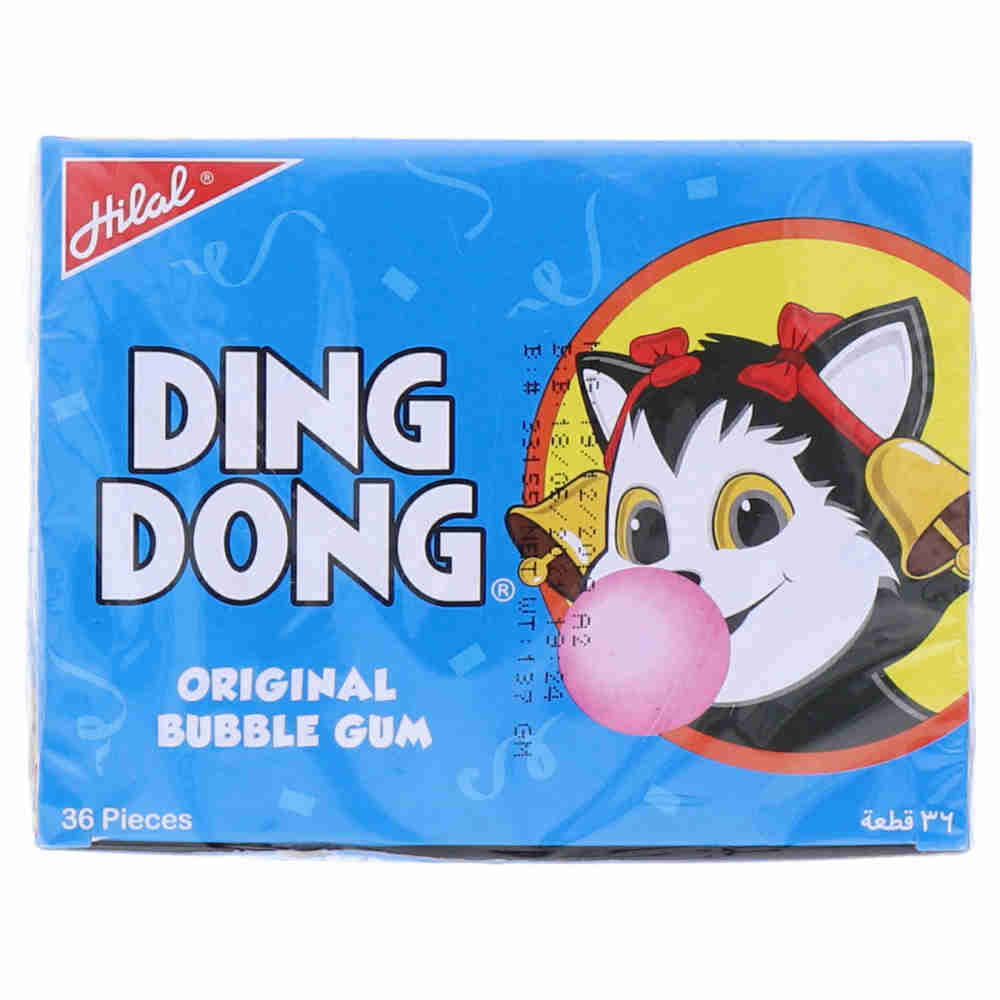 Buy Hilal Ding Dong Original Bubble Gum 36 Pieces