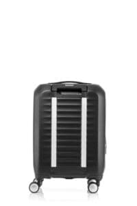 American Tourister Suitcase Frontec Expandable Carry-On 54cm, Jet Black, Hardside Luggage Spinner Wheels