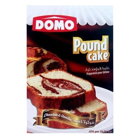 Domo Chocolate &amp; Vanilla Flavour Pound Cake Mix 470g