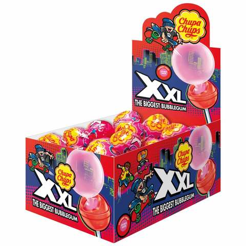 Chupa Chups Strawberry XXL Bubblegum 29g Pack of 25