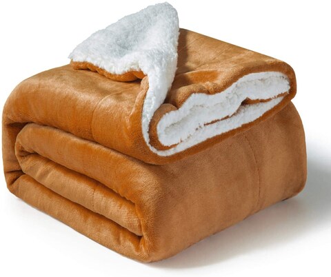 Gilbin Super Soft and Warm Wool Blanket - Twin Size (Brown/Tan) :  : Home