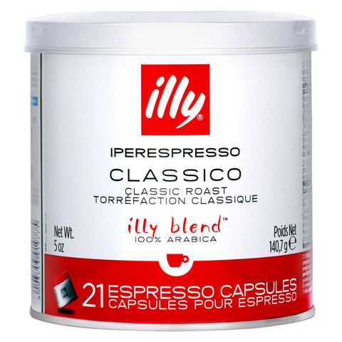 Illy Classico Classic Roast 21 Espresso Coffee Capsules 140.7g