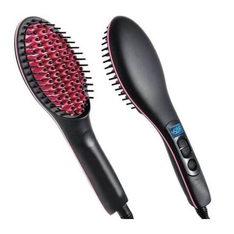 Professional Hair Dryer Brush Negative Ion Blow Dryer Straightening Brush Hot Air Styling Comb Electric Hair Straightener Styler