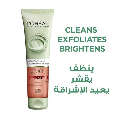 L&#39;Oreal Paris Pure Clay Red Face Cleanser Red 150ml