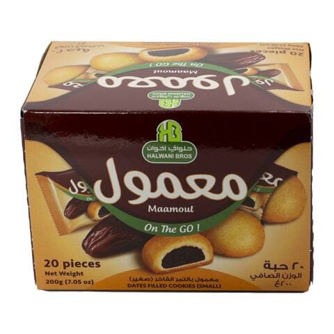 Halwani Bros Maamoul Mini Dates Filled Cookies 200g Pack of 20