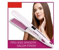 Aiwanto Hair Straightener With LCD Display Salon Electric Flat Iron