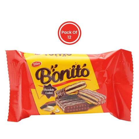 بسكويت تيفاني بونيتو شوكولاتة 36 جرام × 12 قطعة