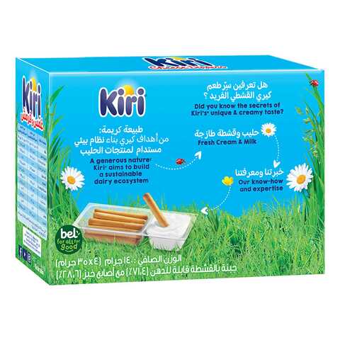 Kiri Dip &amp; Crunch Cream Cheese And Breadstick Snack 4 Pieces 140g
