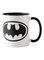 One Piece Printed Batman Mug White &amp; Black 11Ounce