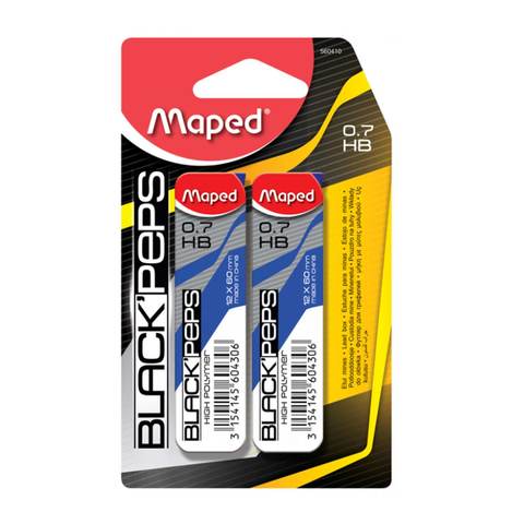 Maped Lead Case HB 0.7 Mm 2 Pieces