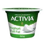 Buy Activia Full Fat Plain Yoghurt 150g in Kuwait