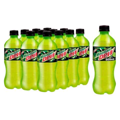 Mountain Dew Carbonated Soft Drink 500ml Pack of 12