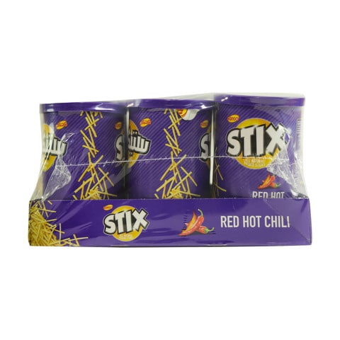 Kitco Stix Red Hot Chili Potato Sticks 45g Pack of 6