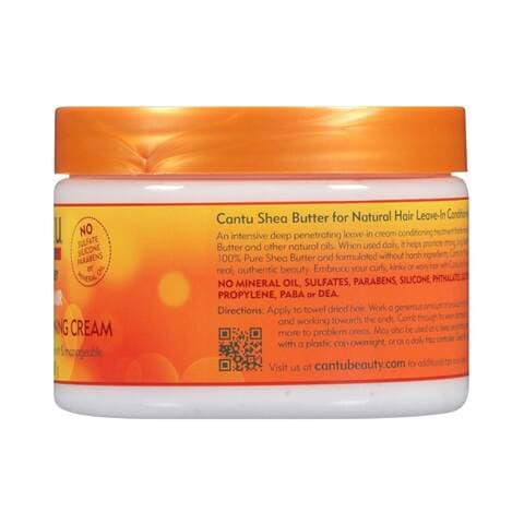 Cantu Shea Butter Leave-In Conditioning Cream For Natural Hair White 340g