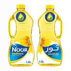Buy Noor Pure Sunflower Oil Cooking Oil 1.5L X 2 in Saudi Arabia