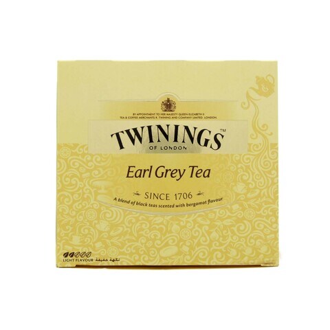 TWININGS EARL GREY TEA BAG 2GX100