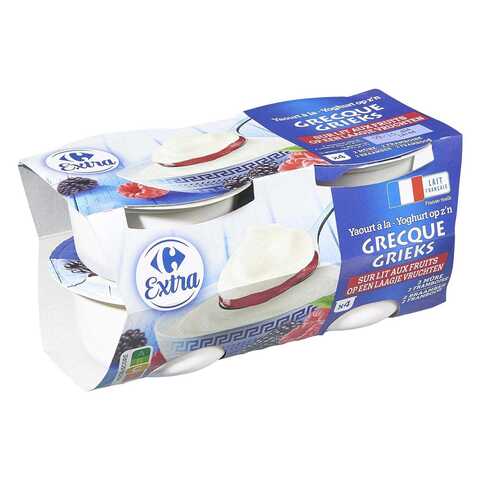 Carrefour Extra Greek Red Fruit Yoghurt 150g Pack of 4