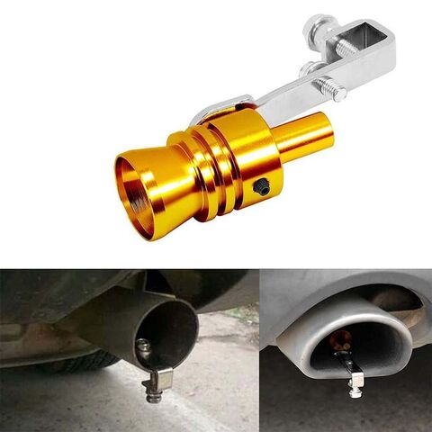 Car Exhaust Turbo Whistler Large Fake Blow-off Whistle Sound Muffler P –