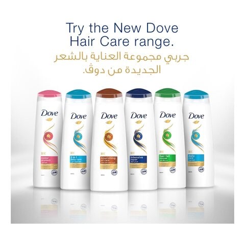 Dove Shampoo and Conditioner 2 in 1 for Dry Hair Daily Care 2 in 1 Nourishing Care for up to 100% Softer Hair 400ml