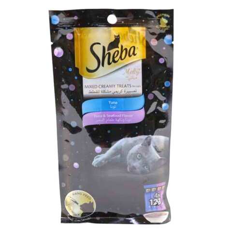 Buy Sheba Melty Mixed Creamy Treats With Tuna And Seafood Cat Food