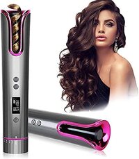 2021 UPGRADE NEW Hair Curlers Automatic Hair Curler Air Spin and Curl 1&quot; Ceramic Auto Rotating Curling Iron Machine Temperature + Timer + Left/Right Fast Heating for Hair Styling