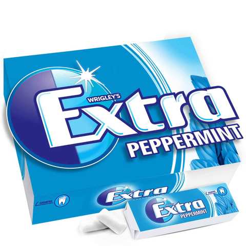 Wrigley&#39;s Extra Peppermint Chewing Gum 14g Pack of 30