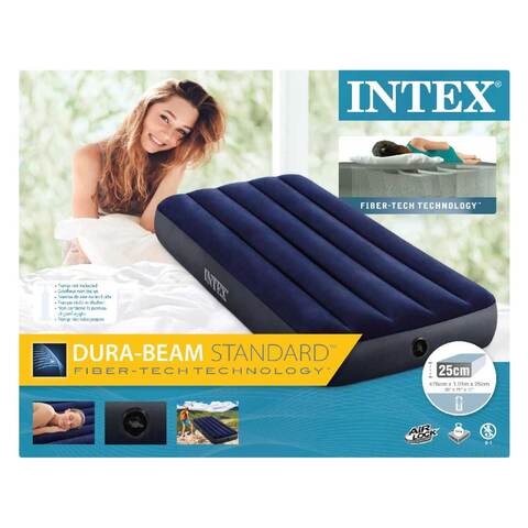 Intex 64756 Dura-Beam Airbed Full Size Blue 1 Piece