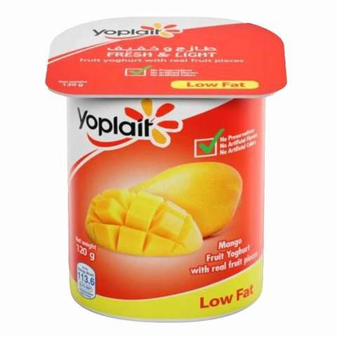 Yoplait Low Fat Mango Fruit Yoghurt 120g