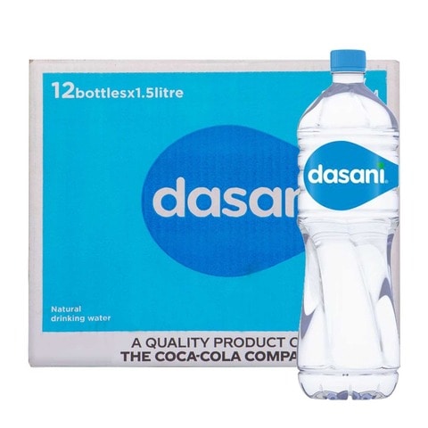 Dasani Natural Drinking Water - 1.5 Liter - 12 Pieces