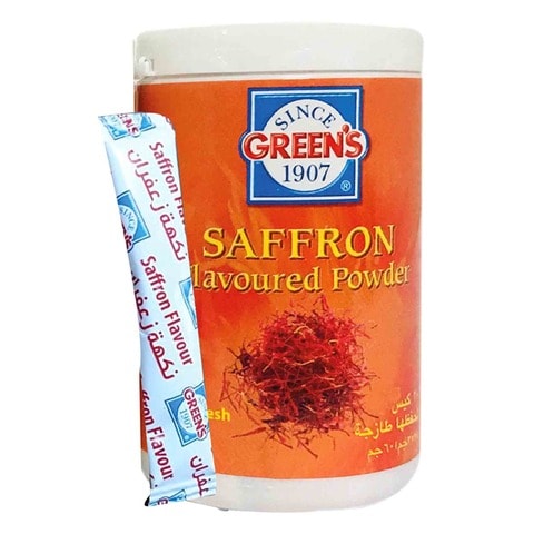 Buy Greens Saffron Flavour Powder 60g in Saudi Arabia