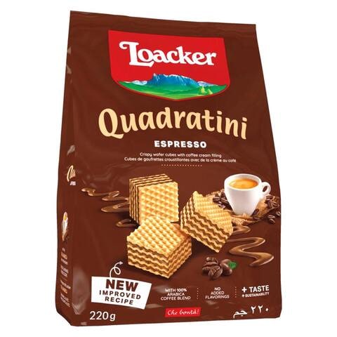 Loacker Quadratini Espresso Wafers 220g