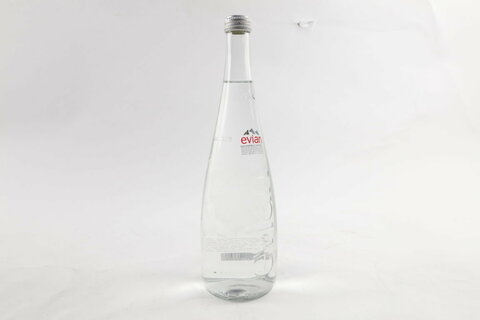 evian® 750 mL Glass Bottled Water