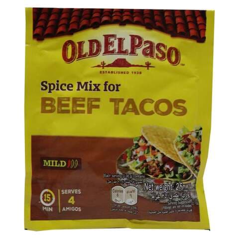 Old El Paso Mild Spice Mix For Beef Tacos 25g