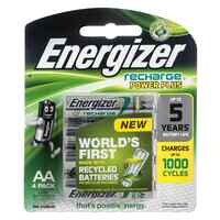 Energizer Recharge Power Plus AA NiMH Batteries - Pack of 4