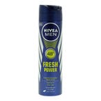 Buy NIVEA MEN Antiperspirant Spray for Men, 48h Protection, Fresh Power Fresh Scent, 150ml in Saudi Arabia