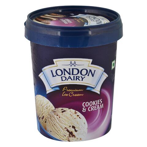 Buy London dariry cookies & cream ice cream 500 ml Online - Shop Frozen ...