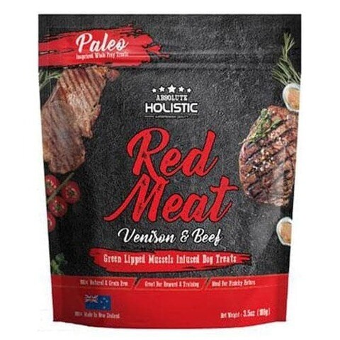 Absolute Holistic Air Dried Dog Treats - Red Meat 100g