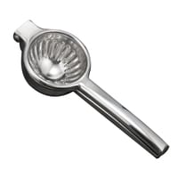 Generic-Silver L Manual Squeezer High-quality Stainless Steel 304 Non-Slip Hand Press Juicer for Juicing Lemon Limes Fruits Vegetables (Large,3.4Inch)
