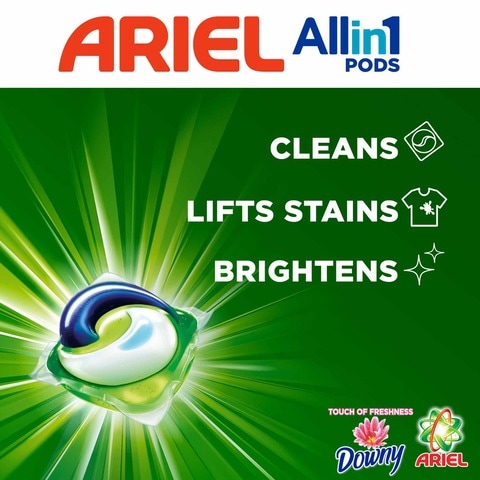 Ariel All In 1 PODS Washing Liquid Capsules With Touch Of Freshness Downy 15 Capsules