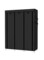 Generic Fabric Canvas Wardrobe Clothes Storage Organiser Black 130 X 175 45Centimeter