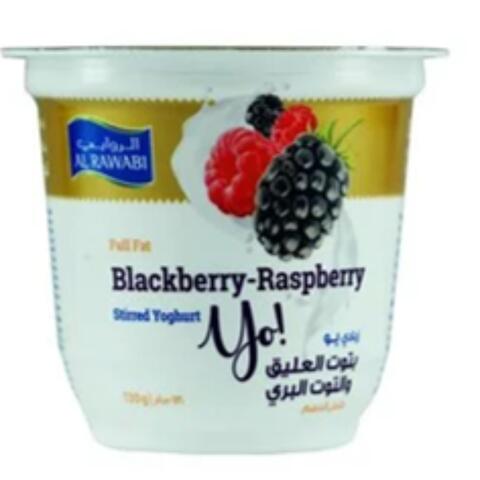 Al Rawabi YO Black &amp; Raspberry 130g
