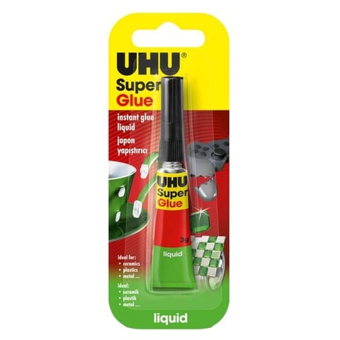 UHU Instant Liquid Super Glue Multicolour 3g