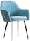 Kitchen Dining Coffee Footrest Bar Chair High Stool Pub with Backrest Luxury Gold Metal Home Bars Tool:(colour:SKY BLUE)