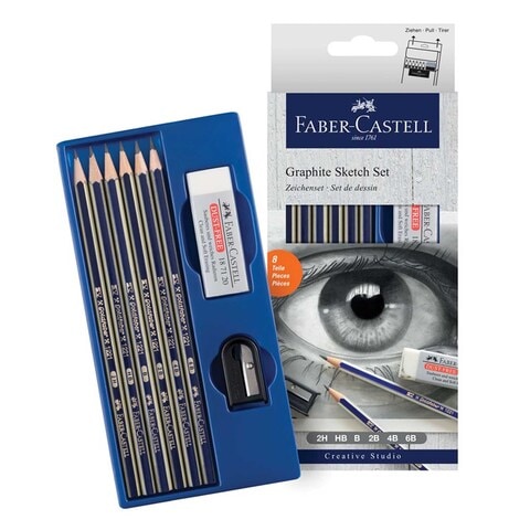 Faber-Castell Creative Studio Quality Graphite Sketch Set Multicolour 8 PCS