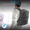 Promate Laptop Backpack, Slim Lightweight Dual Pocket Water Resistance Backpack with Multiple Compartment and Anti-Theft Pocket for 15.6 Inch Laptops, Tablets, Documents, Apollo-BP Black