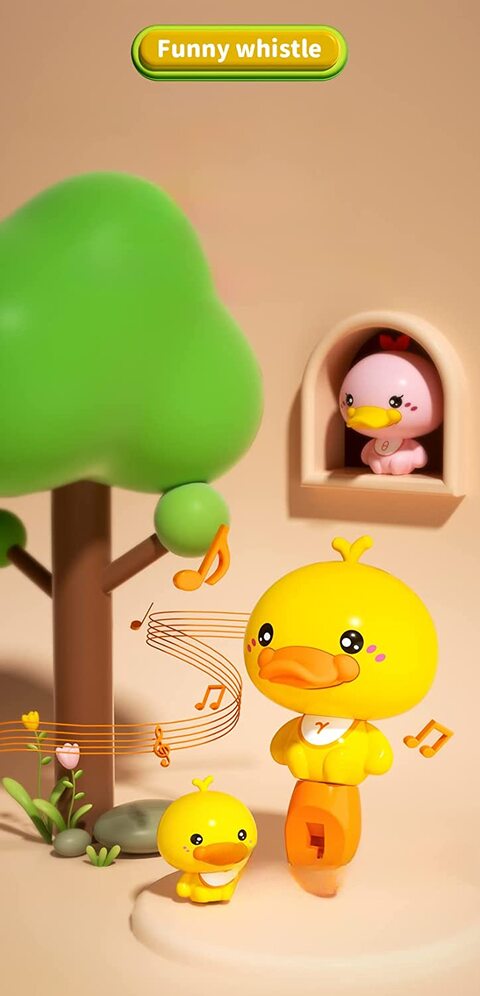Platypus whistle Children&#39;s fun musical whistle pendant, educational toys And a gift for children (duck)