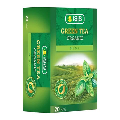 شاي اخضر بالنعناع ايزيس - 20 فتلة