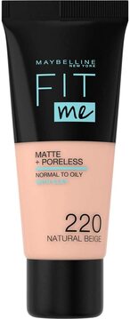 Buy Maybelline New York Fit Me Matte And Poreless Foundation 220 Natural Beige in Saudi Arabia