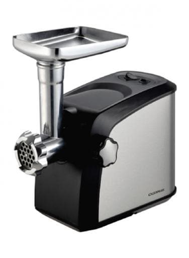 Olsenmark - OMMG2309 Meat Grinder, 1800W - Stainless Steel Blade - Removable Metal Food Tray - 3 Mincing Plates - Reverse Function - Low Noise
