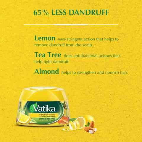Vatika Naturals Dandruff Guard Hair Styling Cream Yellow 140ml